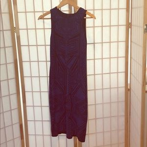 Forever 21 geometric knit bodycon dress Sz L